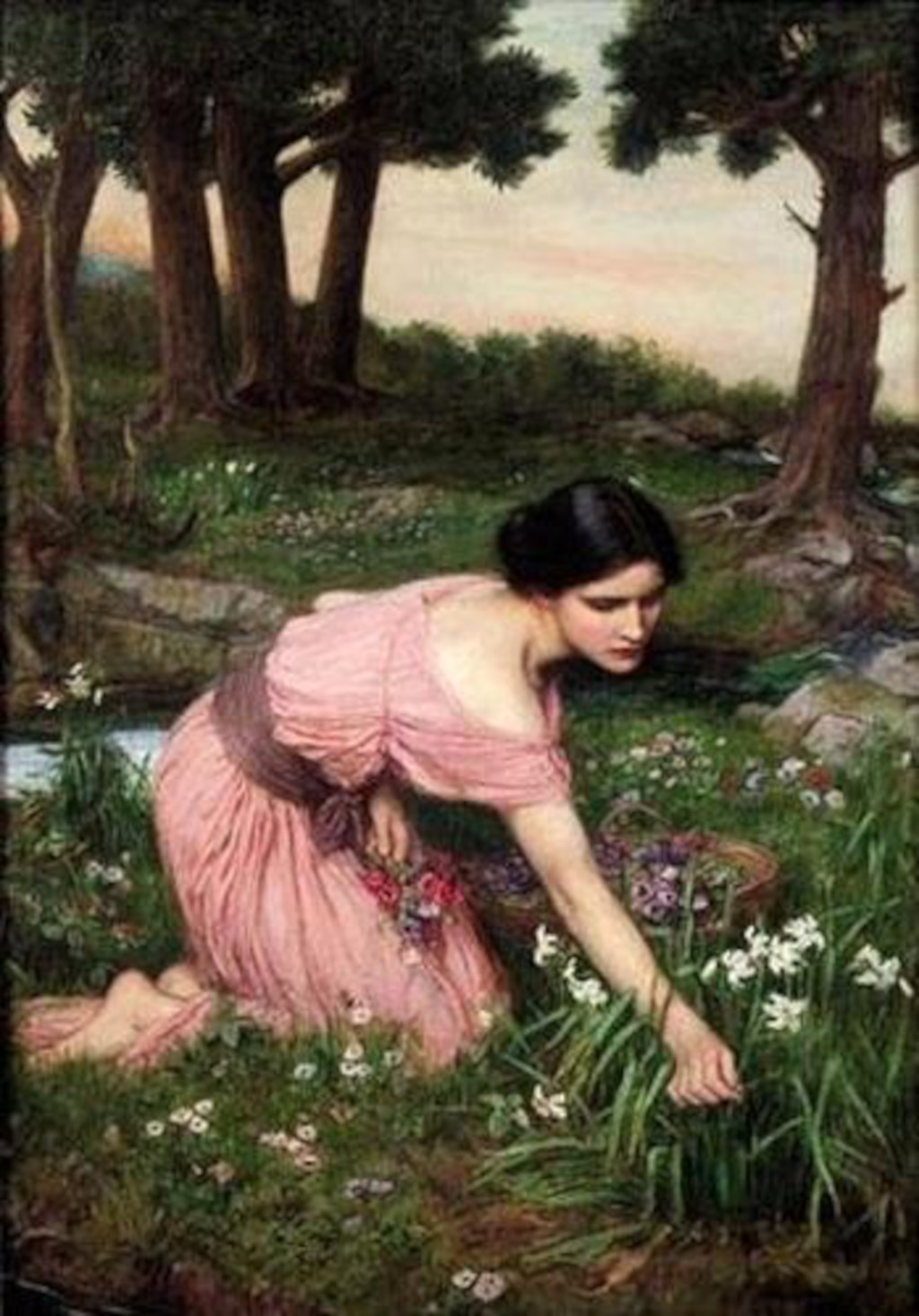 Spring Spreads One Green Lap of Flowers in Detail John William Waterhouse